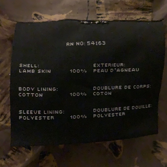 Andrew Marc 100% lamb skin leather jacket - Picture 5 of 5